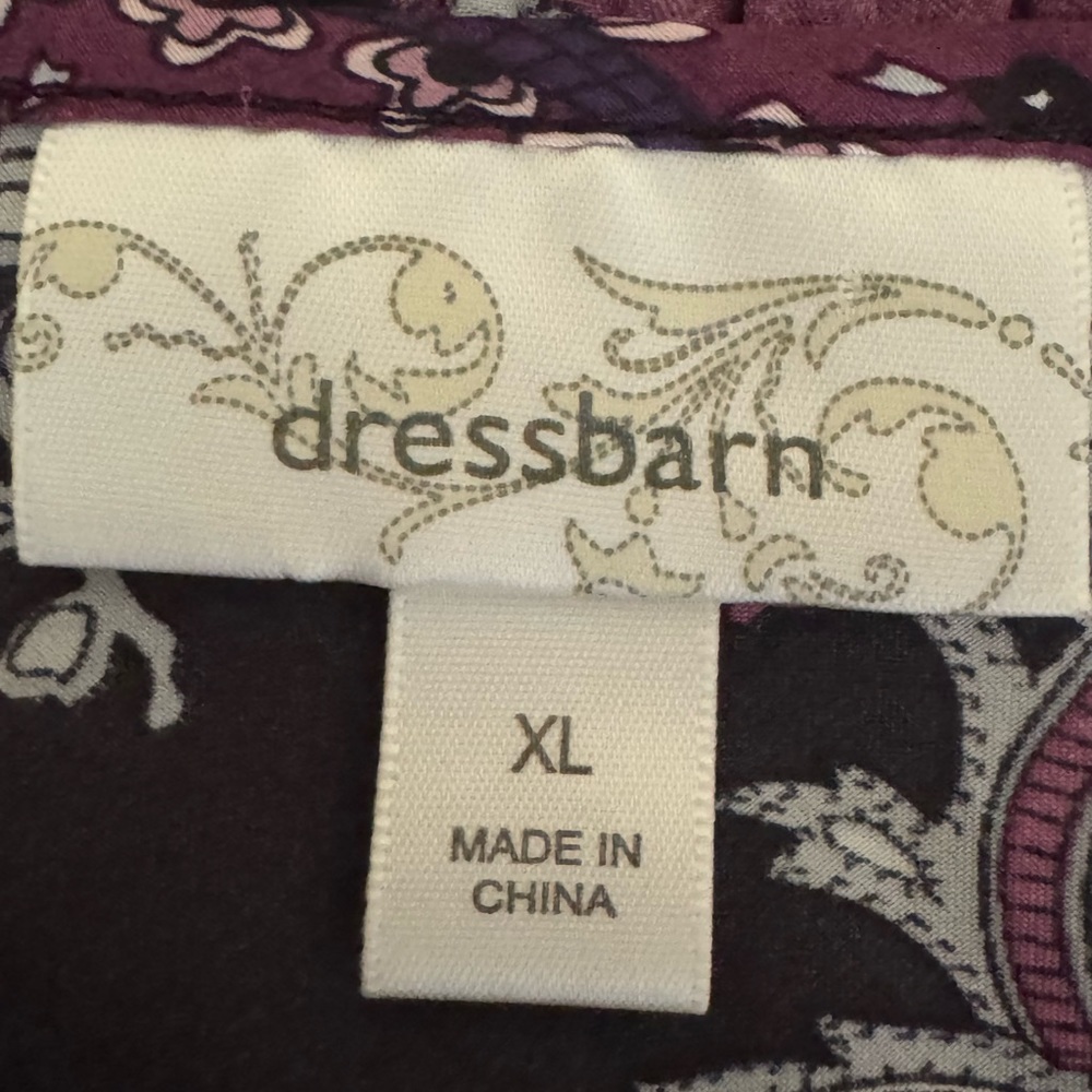 Dressbarn Purple and Black Sleeveless Blouse - Picture 10 of 13